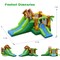 Costway Kids Inflatable Jungle Bounce House Dual Slide Jumping Castle Bouncer